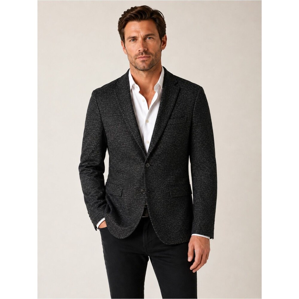 John Varvatos Luxe Alpaca Wool blend plaid Sport Coat Jacket Sz 42R